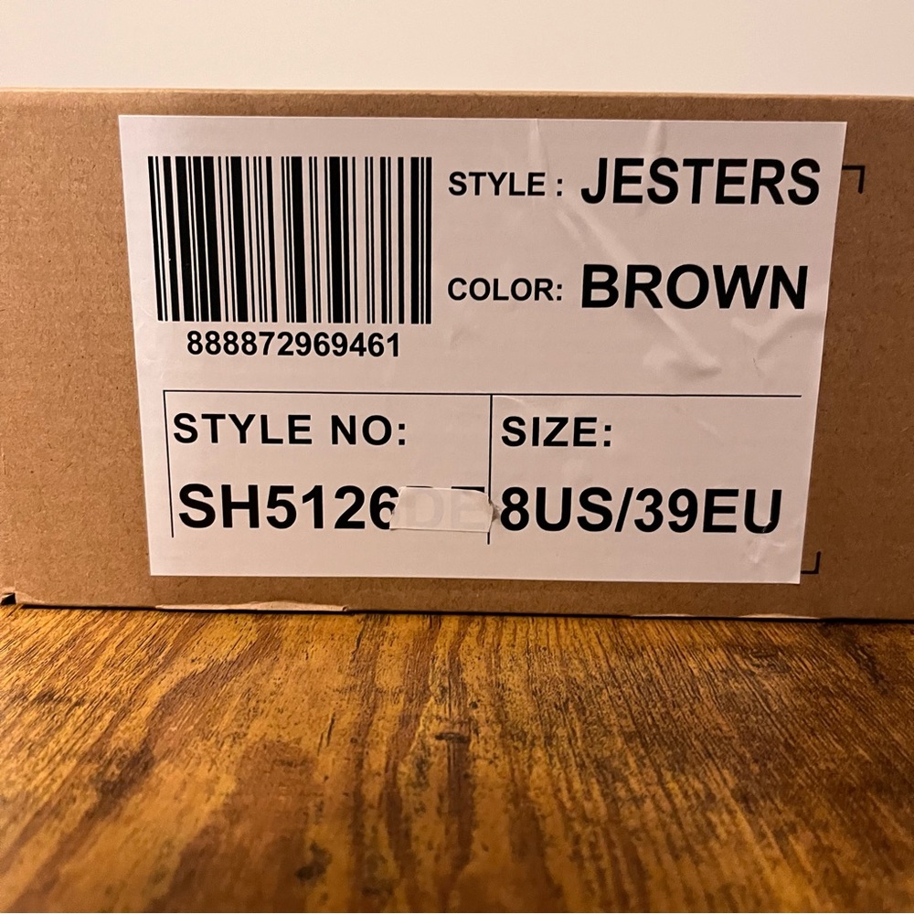 New Chunky Platform Slides-Brown-Size 8 - Picture 11 of 11